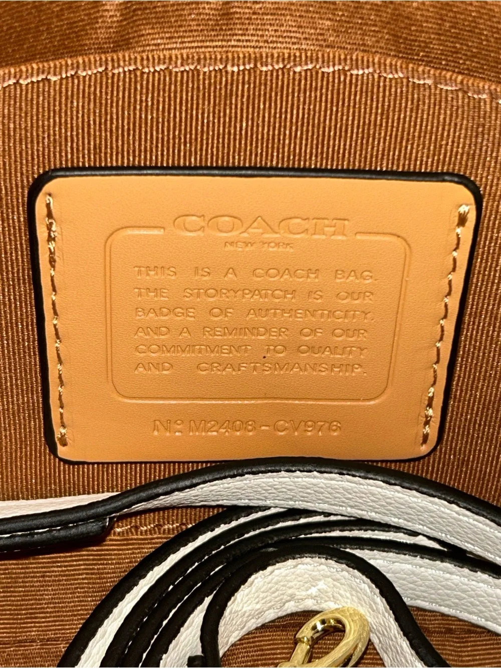 Coach x Snoopy white shoulder bag